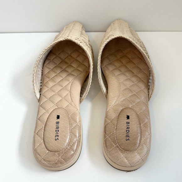 Birdies The Swan Woven Leather Cream Mule - Picture 5 of 7